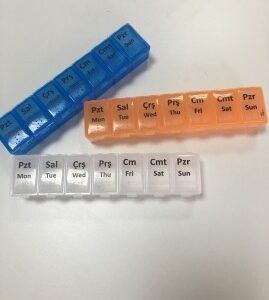 İlaç Saklama Kutusu Haftalık