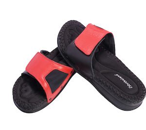 HALLUX VALGUS MEMORY TERLİK KIRMIZI-SİYAH